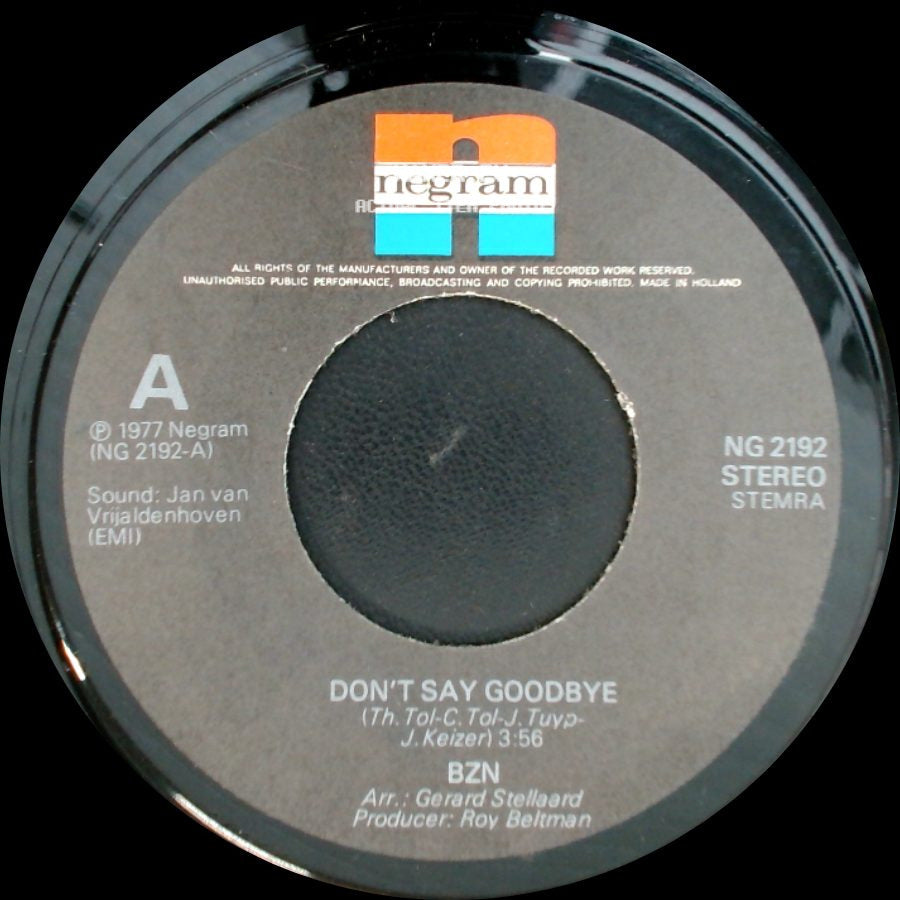 Bzn - Joan Of Arc / Don't Say Goodbye side B