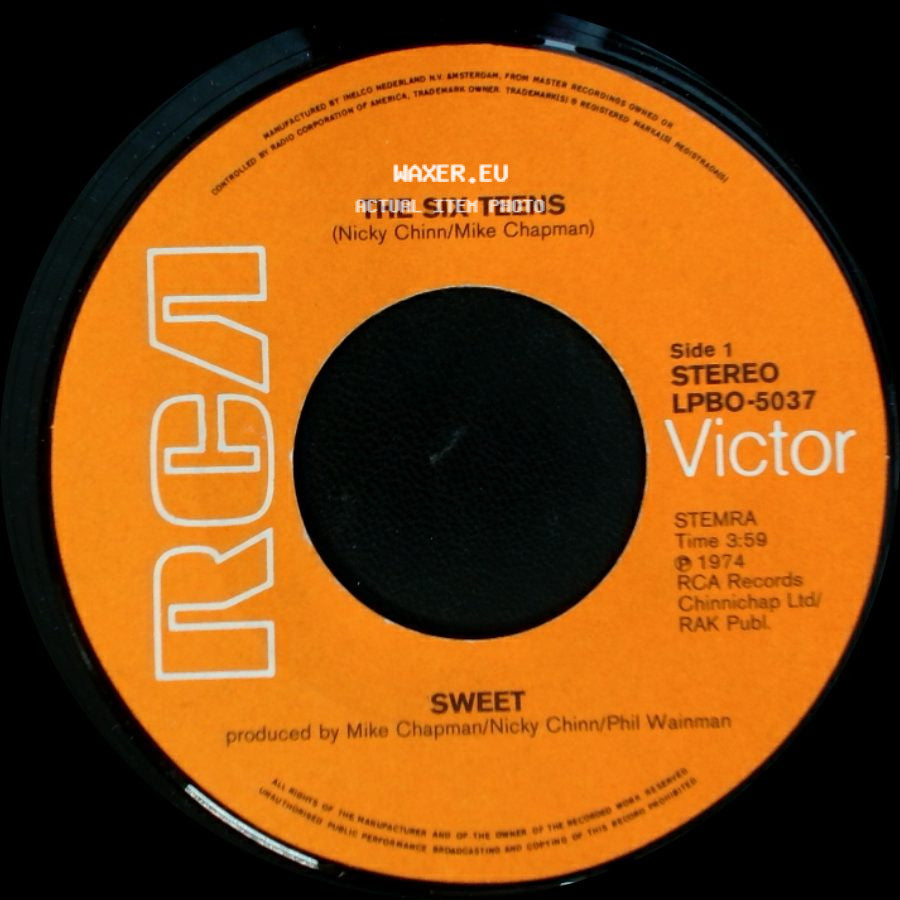 The Six Teens / Sweet - Sweet / Burn On The Flame side A