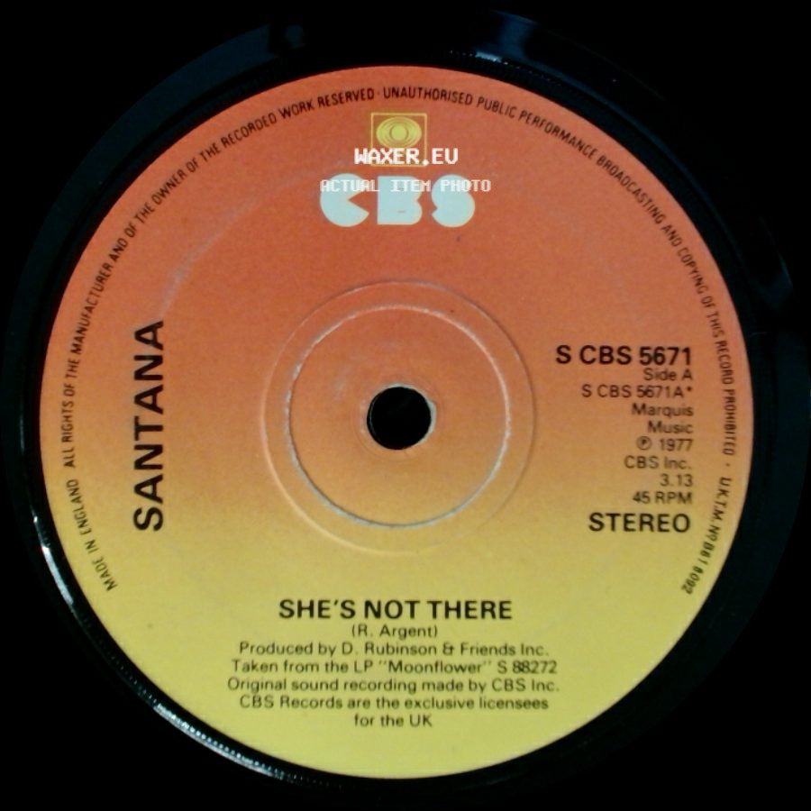 Santana - She's Not There / Zulu side A