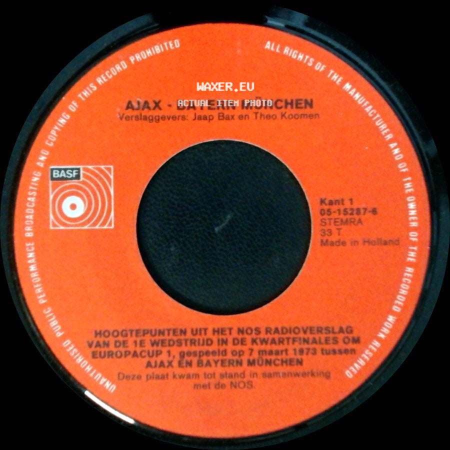 Ajax - Bayern München - Unknown Title A / Bayern München - Ajax side A