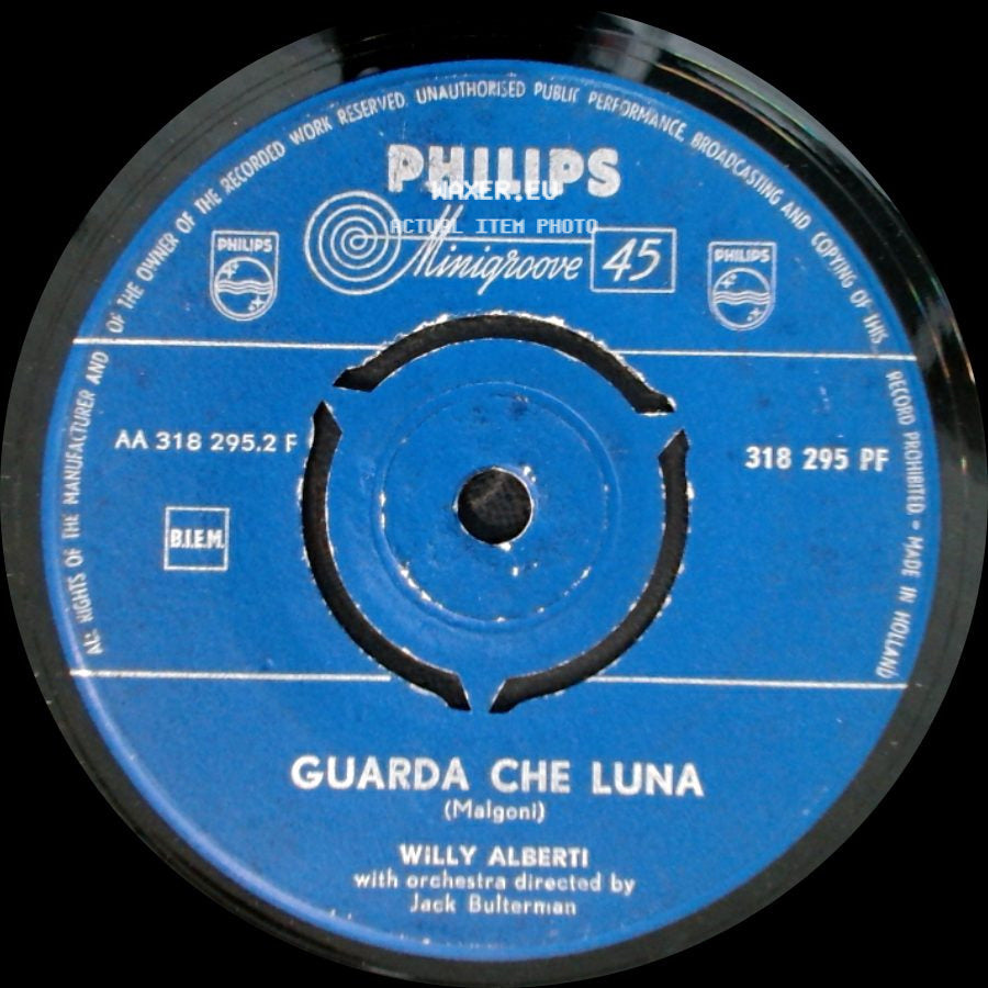 Willy Alberti - Julia / Guarda Che Luna side B