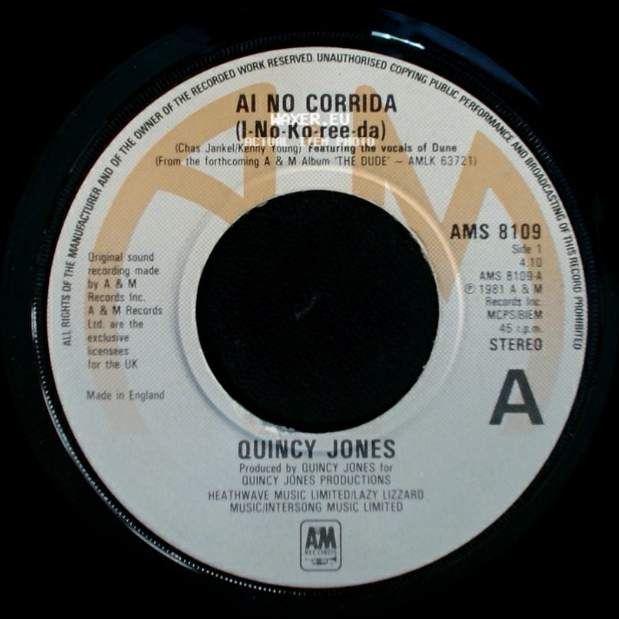 Quincy Jones - Ai No Corrida (I-No-Ko-Ree-Da) / There's A Train Leavin' side A