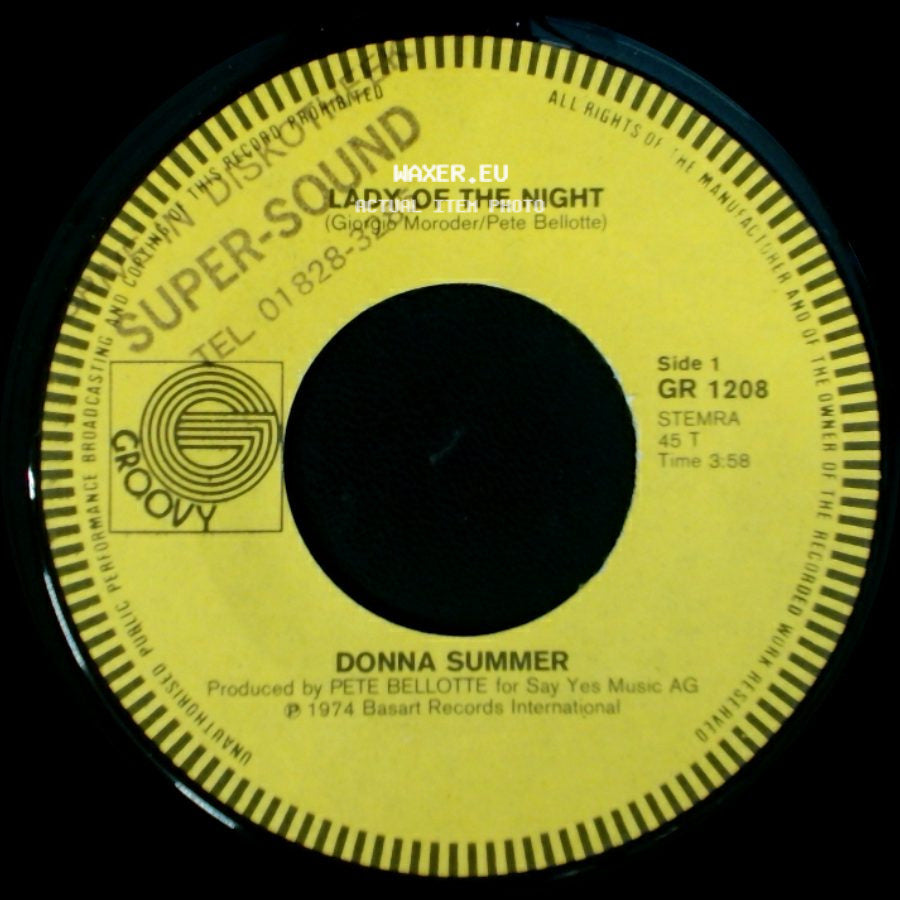 Donna Summer - Lady Of The Night / Wounded side A
