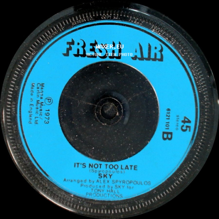 Sky - Rose Is Out In The Rain / It's Not Too Late side B