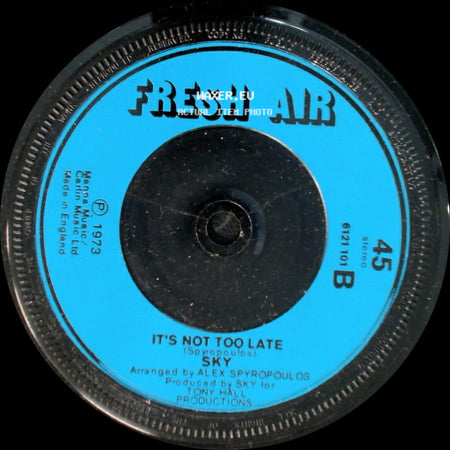 Sky - Rose Is Out In The Rain / It's Not Too Late side B