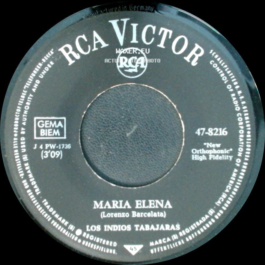 Los Indios Tabajaras - Jungle Dream / Maria Elena side B
