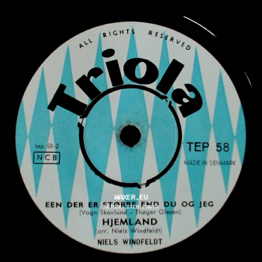 Niels Windfeldt - Een Der Er Større End Du Og Jeg / Han Ved Min Side Går / Morgendagen side A