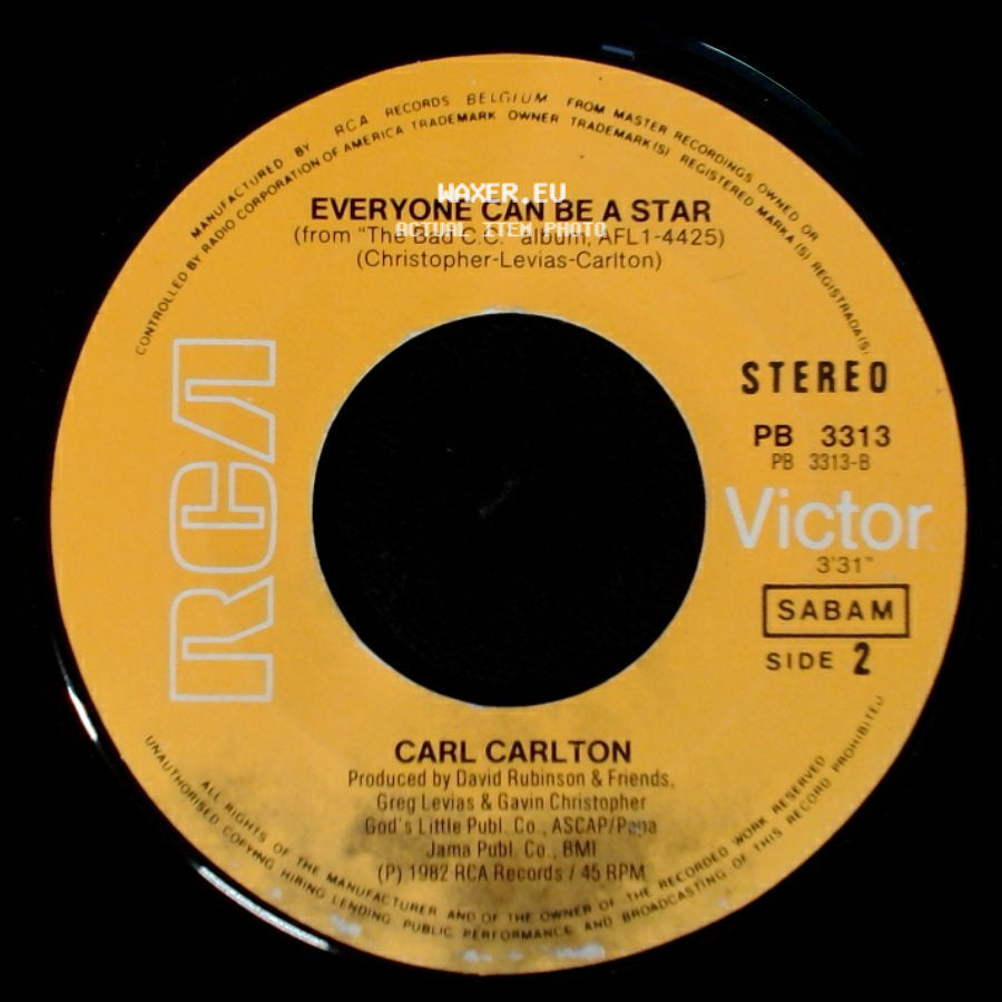 Carl Carlton - Baby I Need Your Loving / Everyone Can Be A Star side B