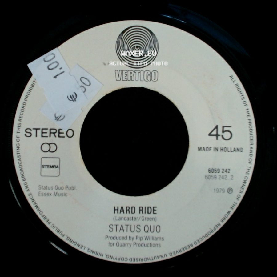 Status Quo - Whatever You Want / Hard Ride side B
