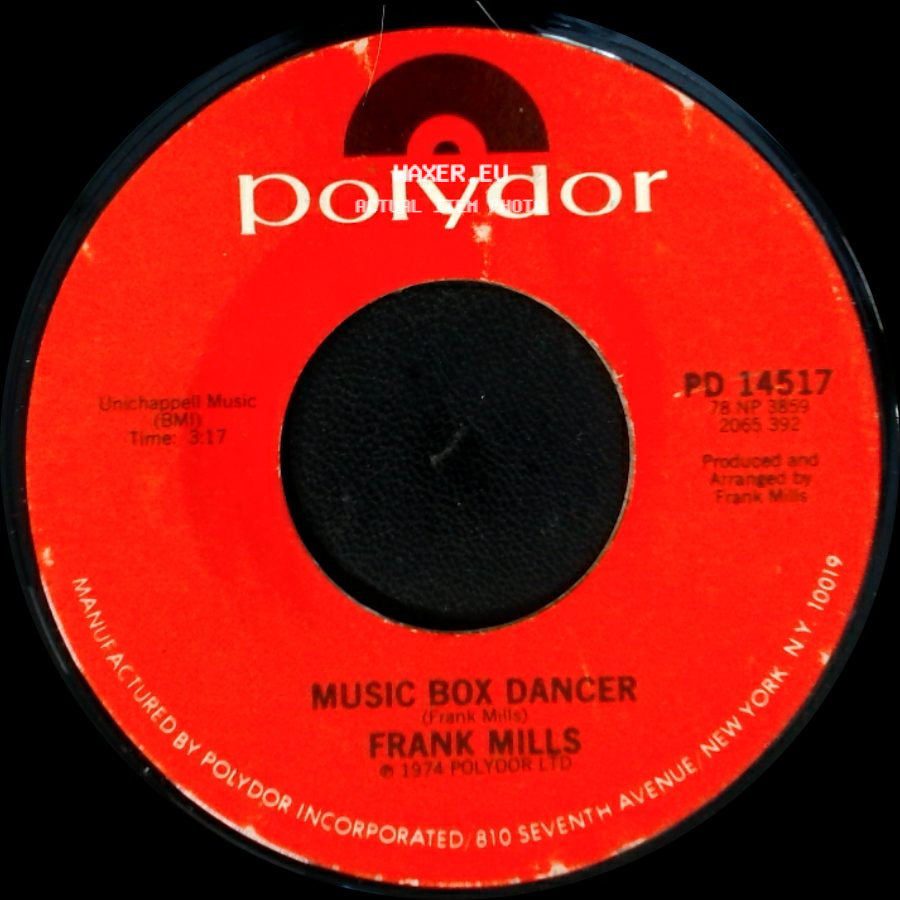 Frank Mills - The Poet And I / Music Box Dancer side B