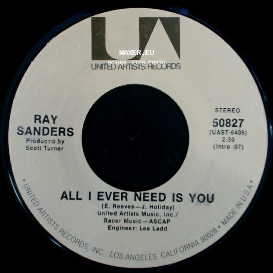 Ray Sanders - All I Ever Need Is You / Before I Met You side A