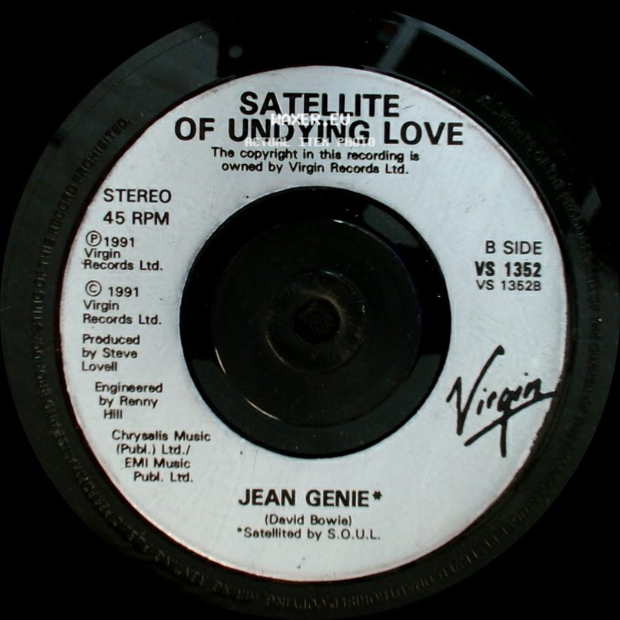 Satellite Of Undying Love / Jean Genie - Let's Do The Base Thing / Satellite Of Undying Love side B