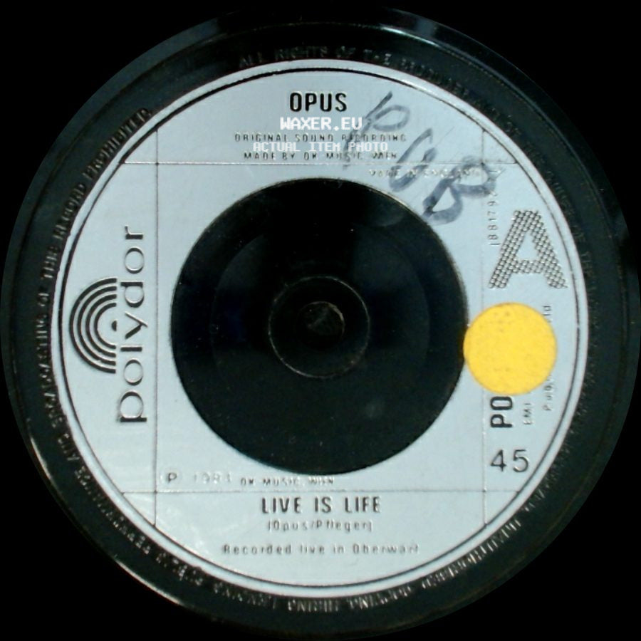 Opus - Live Is Life / Up And Down side A