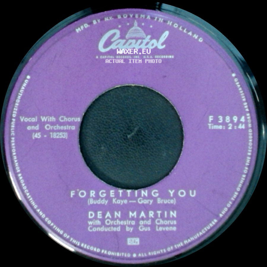 Dean Martin - Forgetting You / Return To Me side A
