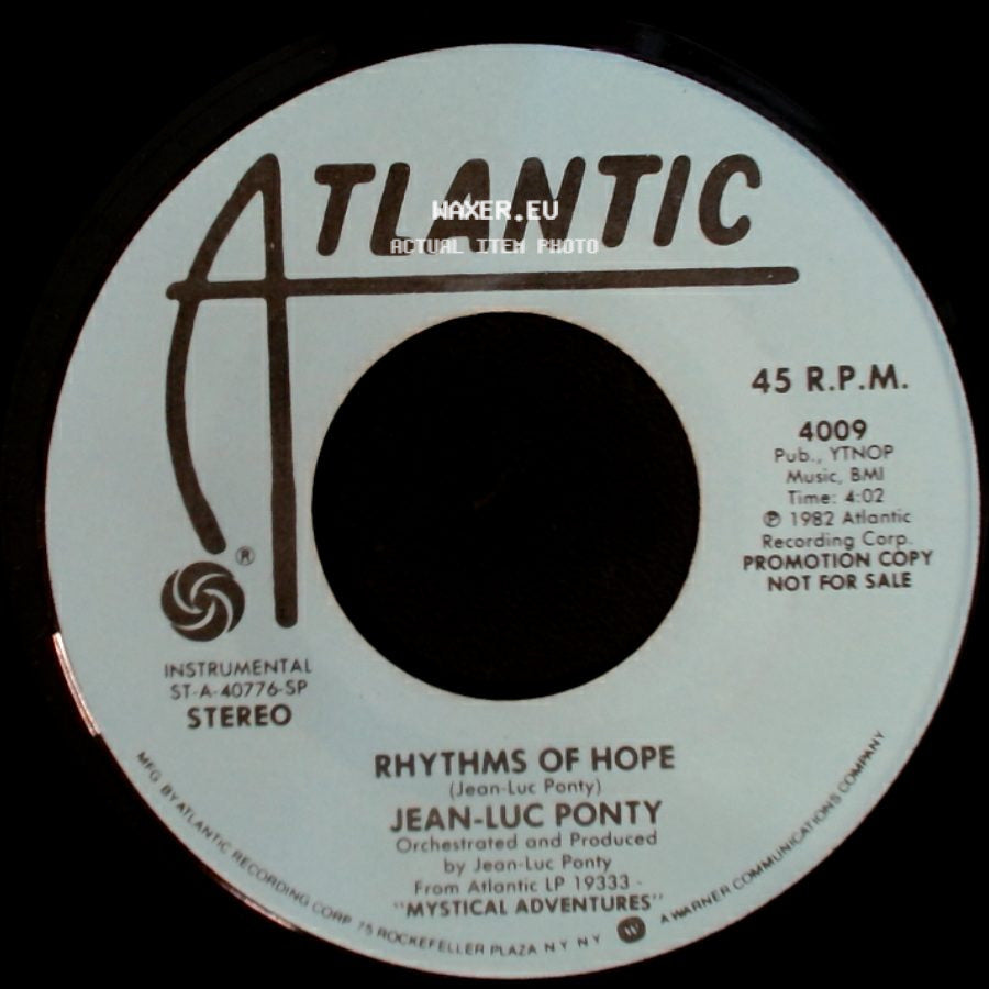 Jean-Luc Ponty - As / Rhythms Of Hope side B