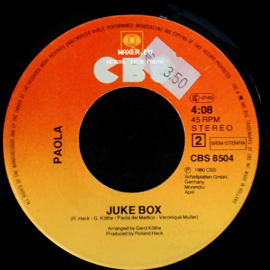 Paola - Juke Box / Cinema side A
