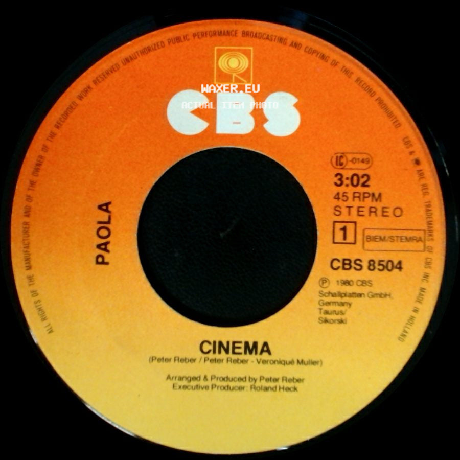 Paola - Juke Box / Cinema side B
