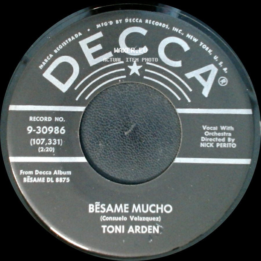 Toni Arden - Bésame Mucho / Anna side A