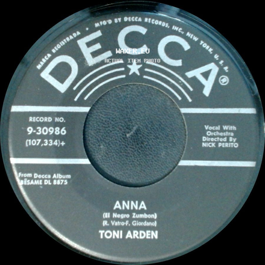 Toni Arden - Bésame Mucho / Anna side B