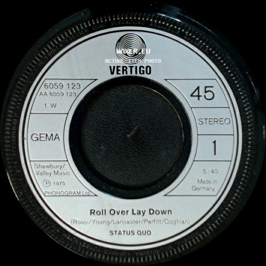 Status Quo - Roll Over Lay Down / Gerdundula(1). Junior's Wailing(2) side A