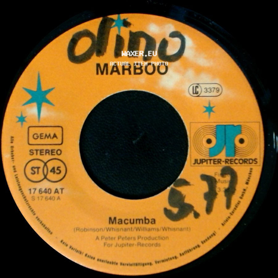 Marboo - Macumba / It's A Long Day side A