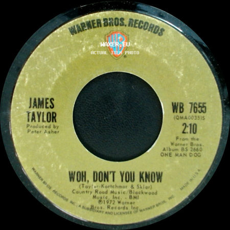 James Taylor - Woh, Don't You Know / Don't Let Me Be Lonely Tonight side A