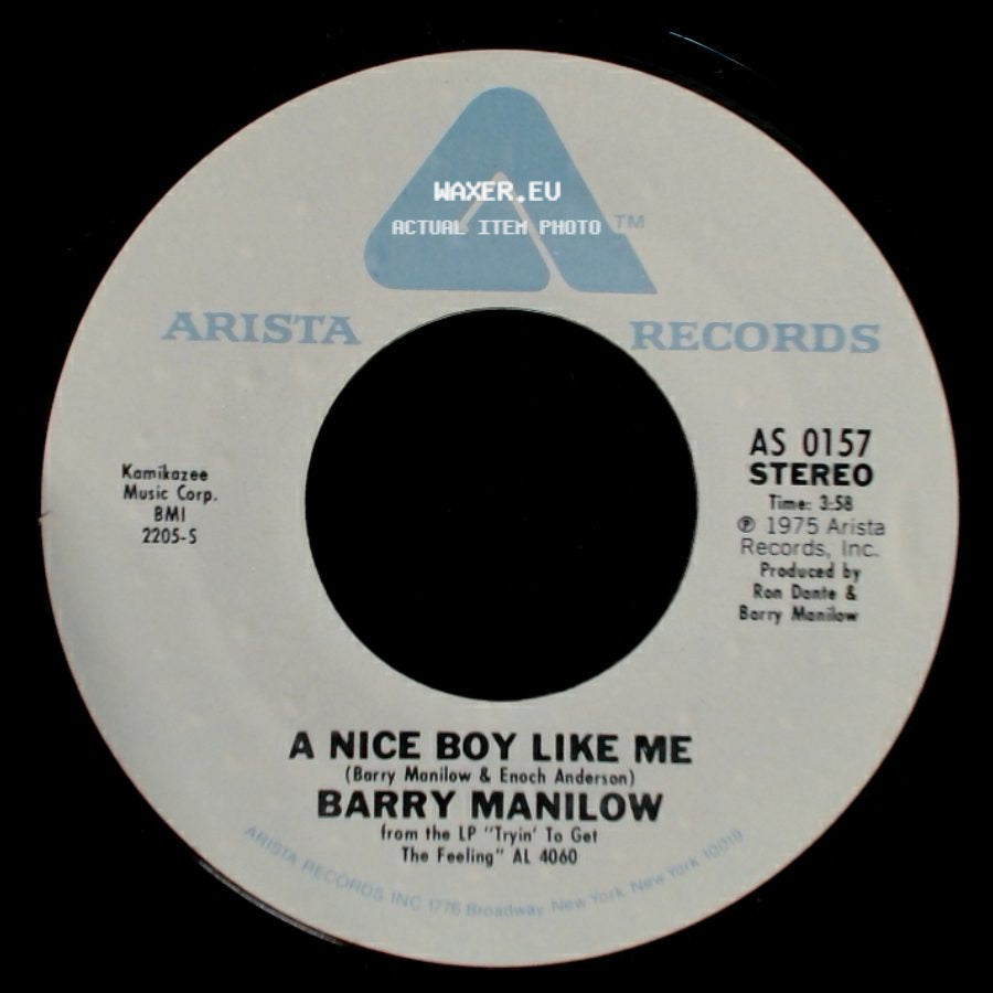 Barry Manilow - I Write The Songs / A Nice Boy Like Me side B