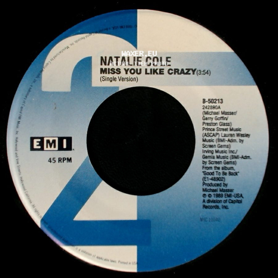 Natalie Cole - Miss You Like Crazy / I Do (Duet With Freddie Jackson) side A
