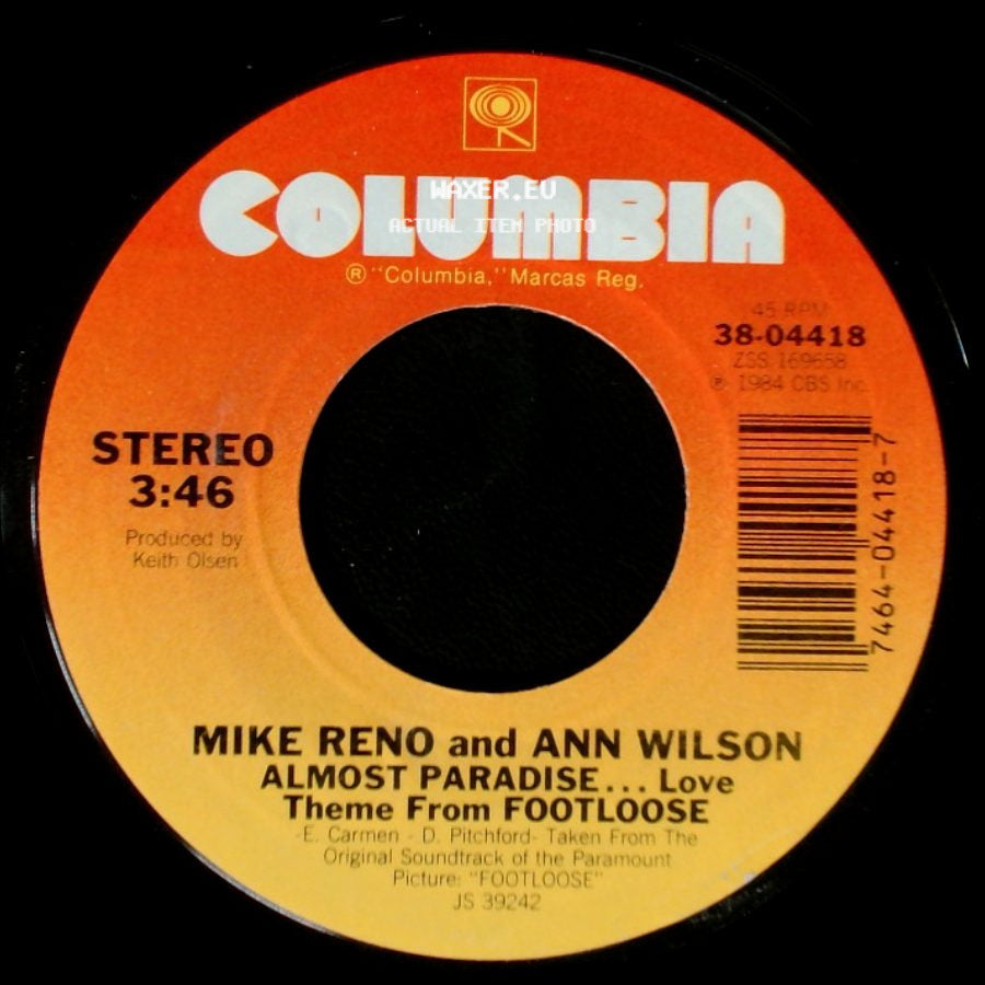 Mike Reno And Ann Wilson / Loverboy - Almost Paradise... Love Theme From Footloose / Strike Zone side A