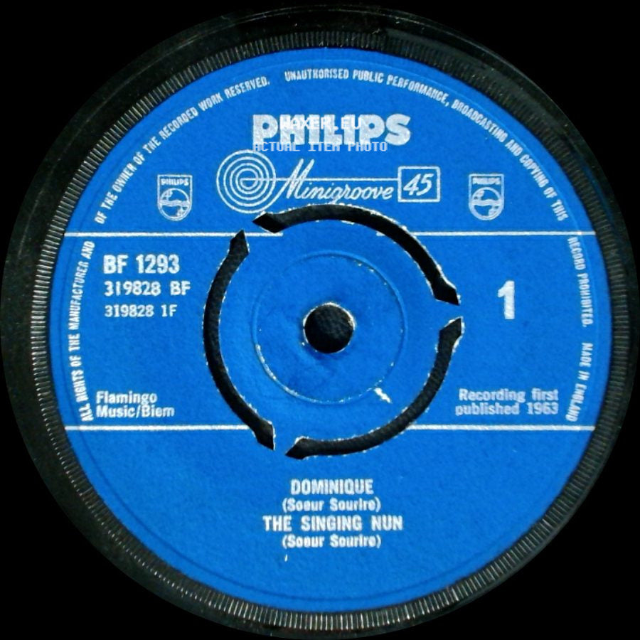 The Singing Nun - Dominique (Soeur Sourire) / Entre Les Etoiles (Soeur Sourire) side A