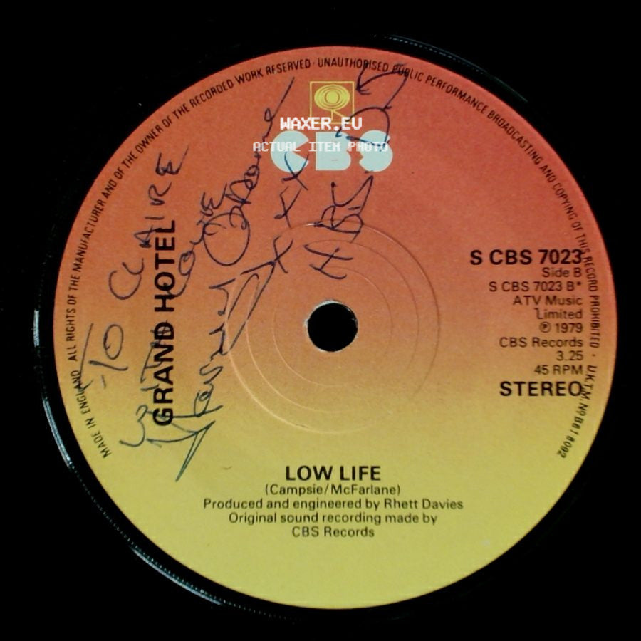 Grand Hotel - (Double Vision)(Split Decision) / Low Life side B
