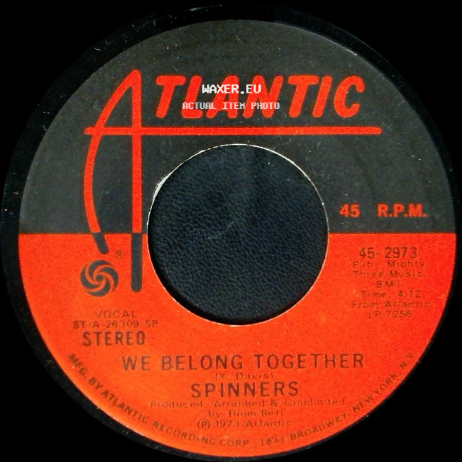 Spinners - Ghetto Child / We Belong Together side B