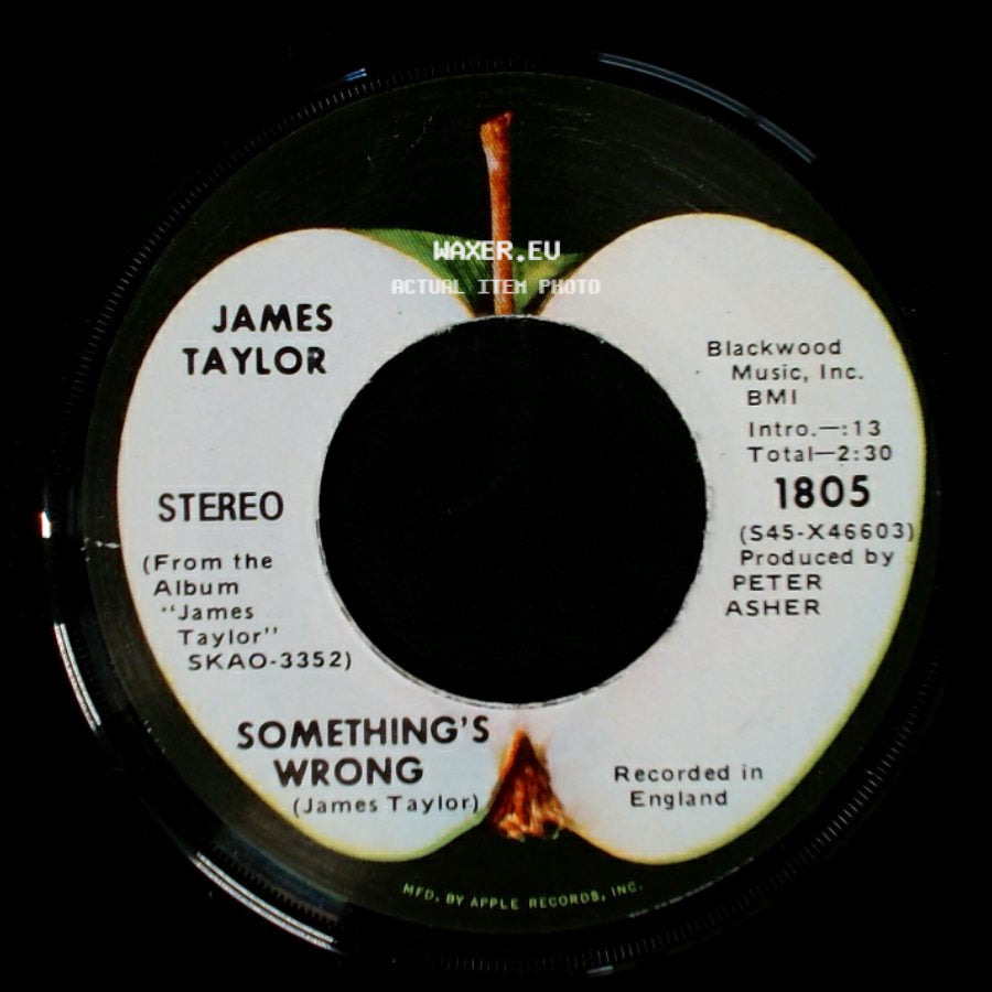James Taylor - Something's Wrong / Carolina In My Mind side A