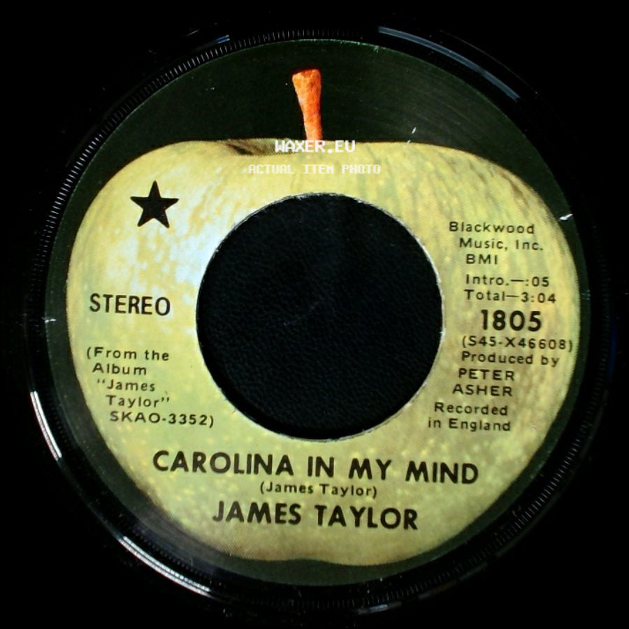 James Taylor - Something's Wrong / Carolina In My Mind side B