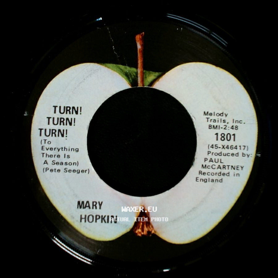 Mary Hopkin - Those Were The Days / Turn! Turn! Turn! (To Everything There Is A Season) (Pete Seeger) side B
