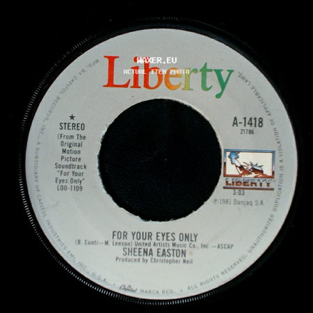 Sheena Easton / Original Motion Picture Soundtrack - For Your Eyes Only / For Your Eyes Only side A