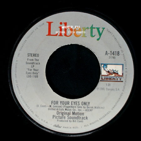 Sheena Easton / Original Motion Picture Soundtrack - For Your Eyes Only / For Your Eyes Only side B