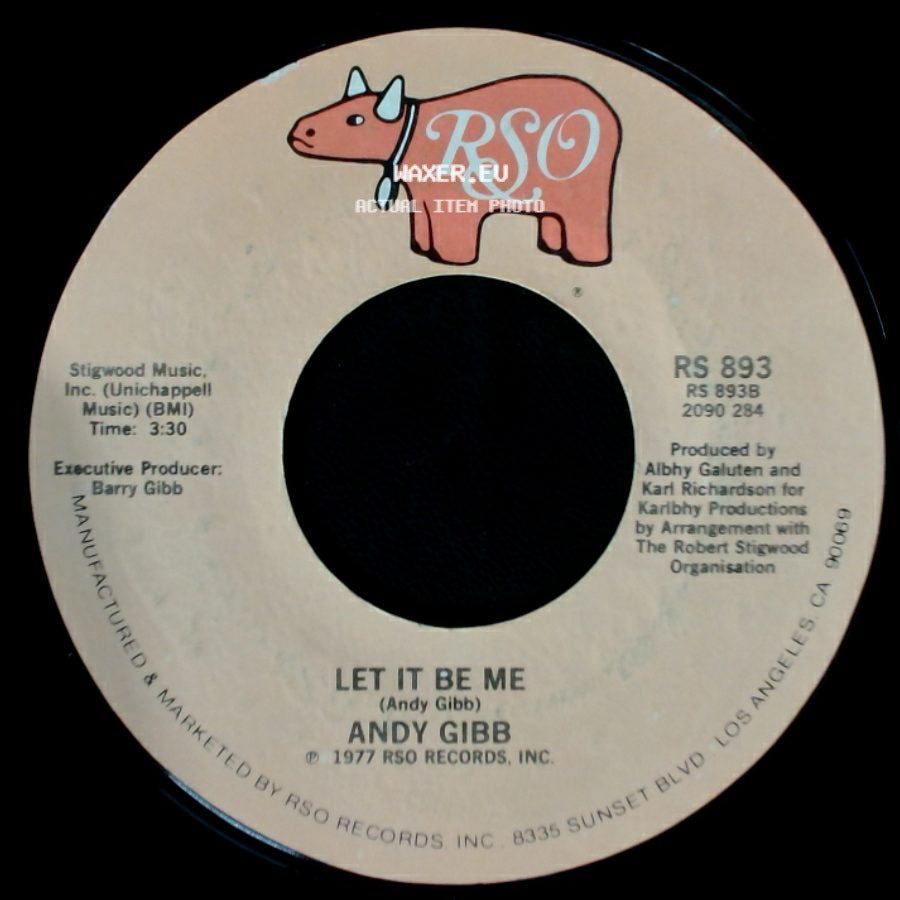 Andy Gibb - Shadow Dancing / Let It Be Me side B