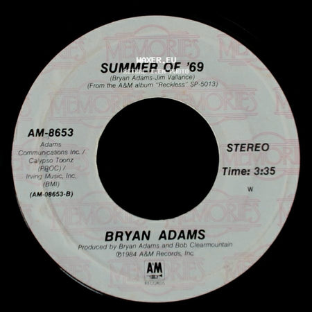 Bryan Adams - Heaven / Summer Of '69 side B