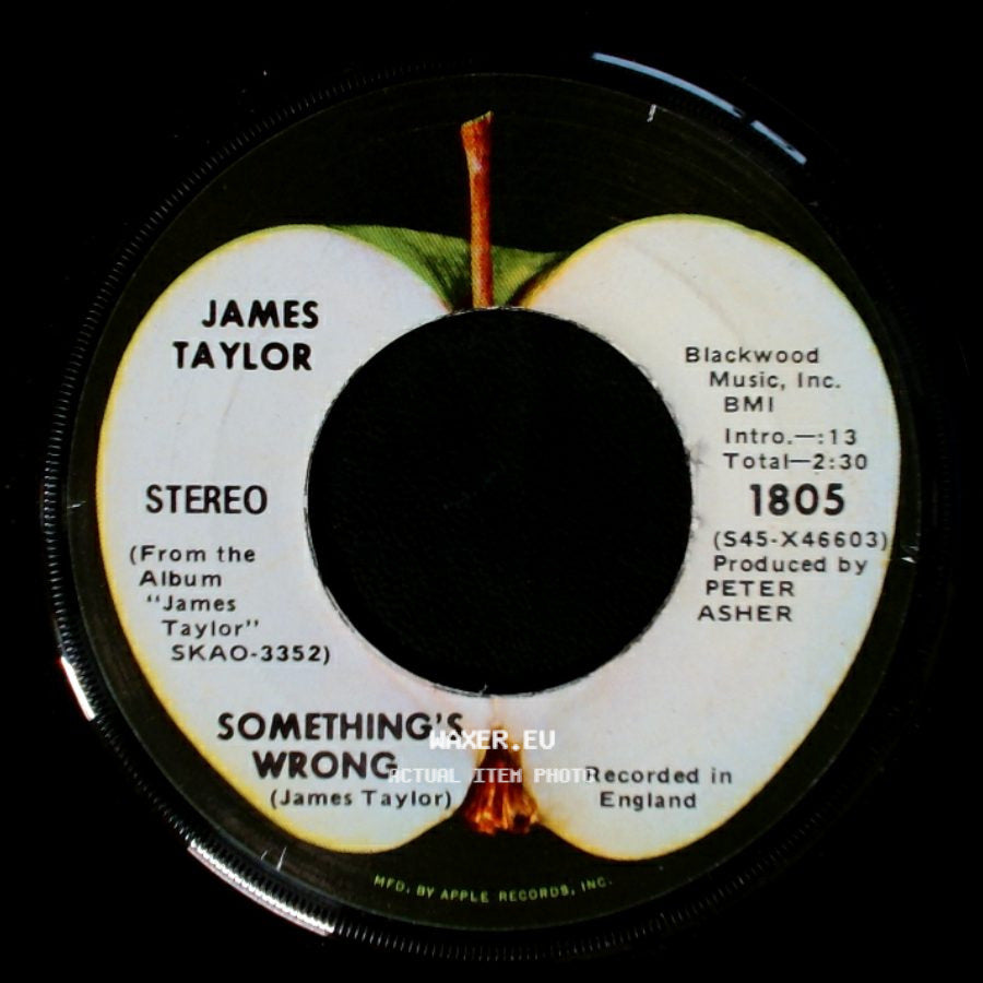 James Taylor - Carolina In My Mind / Something's Wrong side B