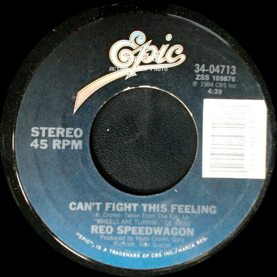 Reo Speedwagon - Break His Spell / Can't Fight This Feeling side B