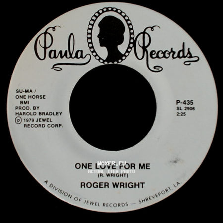 Roger Wright - Babies And Candlelight / One Love For Me side B