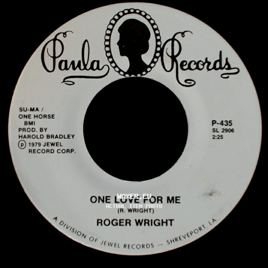 Roger Wright - Babies And Candlelight / One Love For Me side B