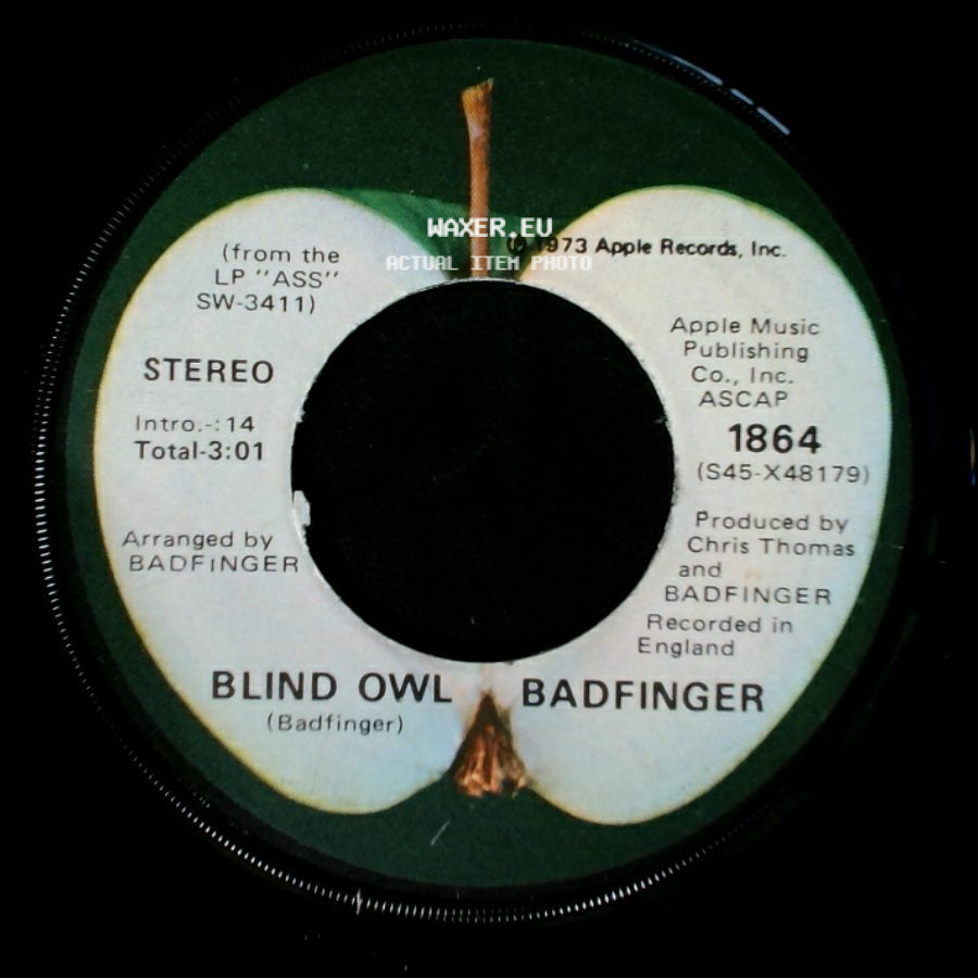 Badfinger - Apple Of My Eye / Blind Owl side B