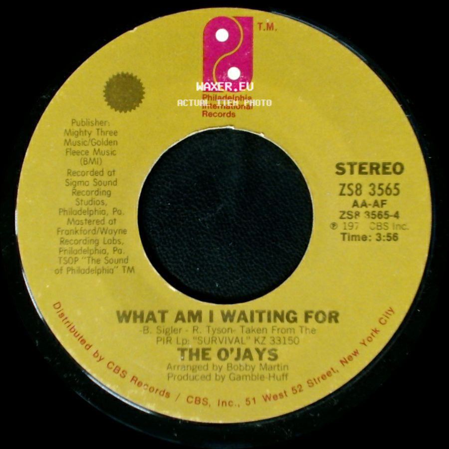 The O'jays - Give The People What They Want / What Am I Waiting For side B