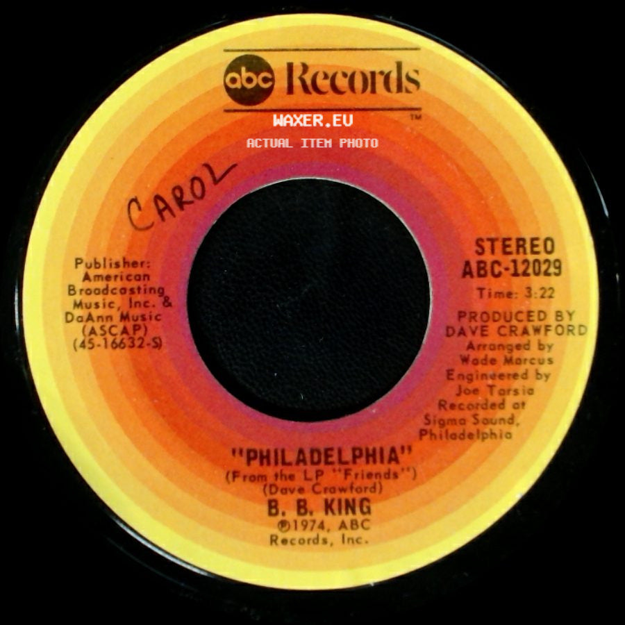 B. B. King - Up At 5 Am / Philadelphia side B