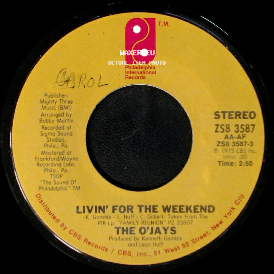 The O'jays - Livin' For The Weekend / Stairway To Heaven side A
