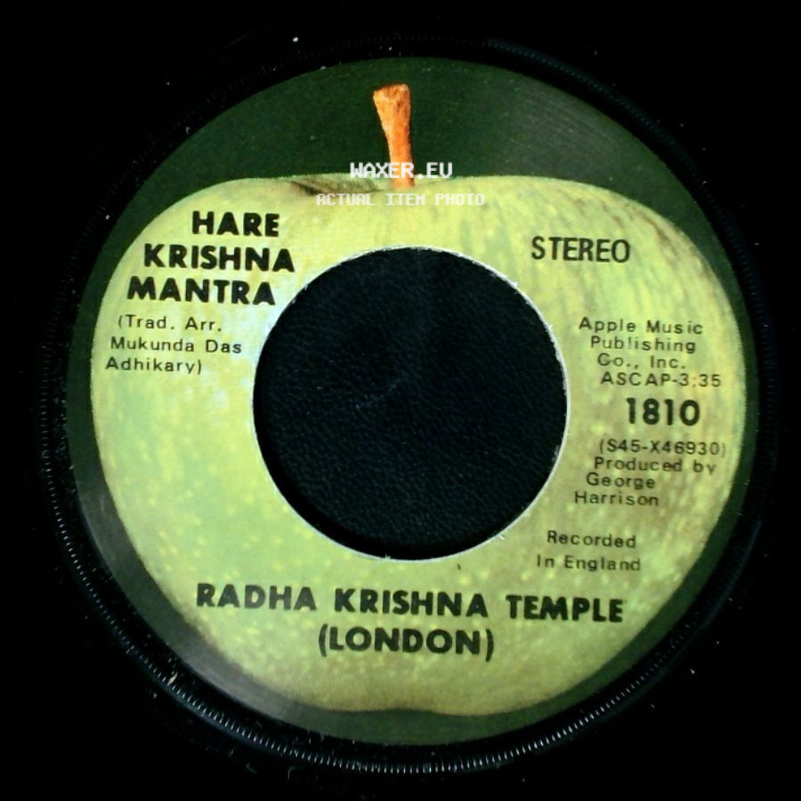 Radha Krishna Temple (London) - Prayer To The Spiritual Masters (Trad. Arr. Mukunda Das Adhikary) / Hare Krishna Mantra side B