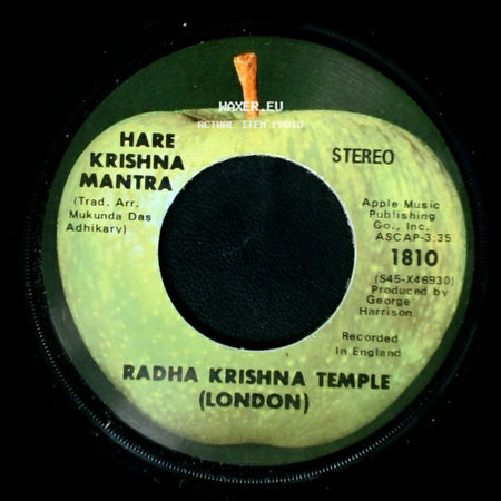 Radha Krishna Temple (London) - Prayer To The Spiritual Masters (Trad. Arr. Mukunda Das Adhikary) / Hare Krishna Mantra side B