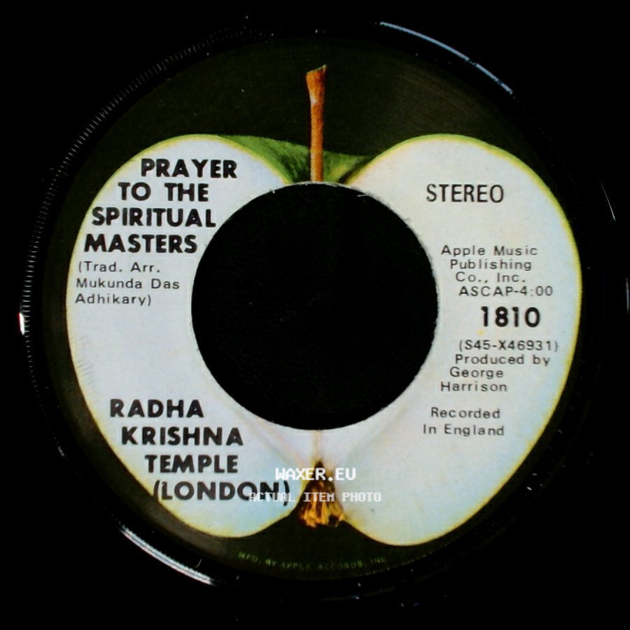 Radha Krishna Temple (London) - Prayer To The Spiritual Masters / Hare Krishna Mantra side A